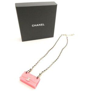 Chanel Necklace Quilted Bag Motif